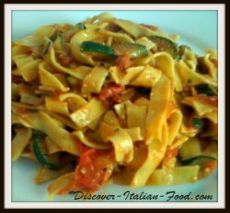 Tagliatelle with Courgettes