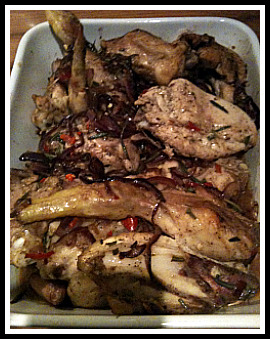 Italian style roast chicken