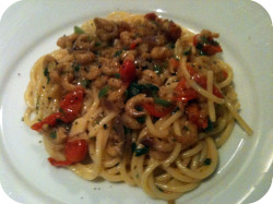 Spaghetti with Shrimps